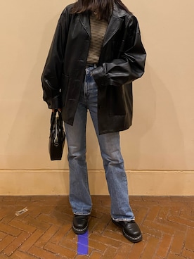 mさん（レディース・158cm）の冬コーディネート