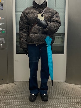 「American Eagle（アメリカンイーグル）のアイテム（ジャケット/アウター）」を使った、mさん（レディース・158cm）の冬コーディネート