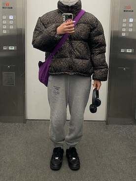 「American Eagle（アメリカンイーグル）のアイテム（ジャケット/アウター）」を使った、mさん（レディース・158cm）の冬コーディネート