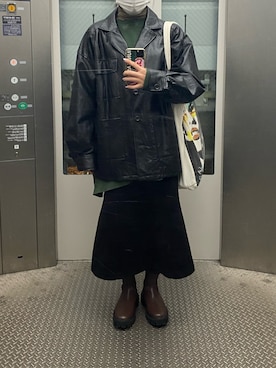 mさん（レディース・158cm）の冬コーディネート