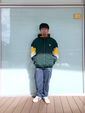 「AVIREX（アヴィレックス）のアイテム（ナイロンジャケット）」を使った、HONDAさん（メンズ・171cm）の春コーディネート