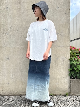「Settimissimo（セッティミッシモ）のアイテム（帽子）」を使った、Nakamuraさん（レディース・157cm）の春コーディネート