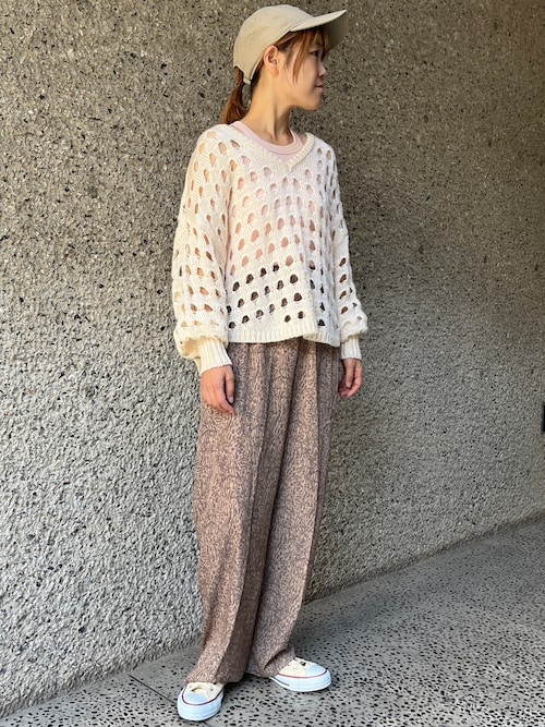 clear｜ダブルジップ半袖ニットトップス | Rakuten Fashion(楽天