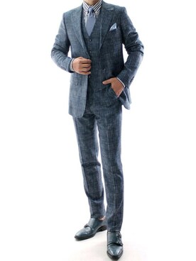 「ファッションの力を信じよう」｜「アイテム（フォーマルスーツ/小物）」を使った、【相互】BIN-1 LIMITEDさん（メンズ・170cm）の秋コーディネート