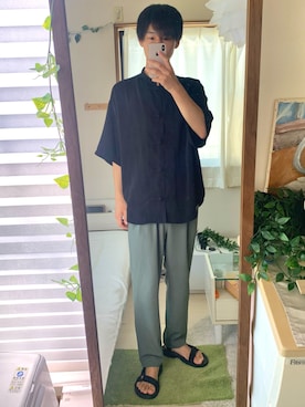 「きょうだい」｜こうさん（メンズ・172cm）の夏コーディネート