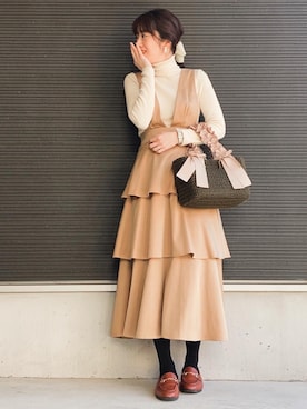 「ママスタイル」｜たけまいさん（レディース・163cm）の春コーディネート