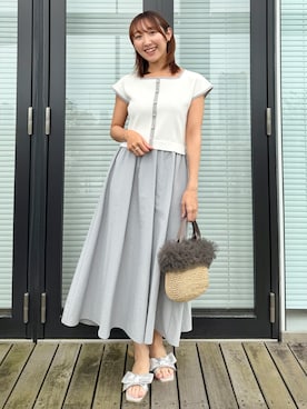 みぃさん（レディース・157cm）の夏コーディネート