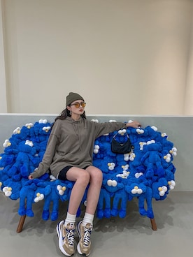 「Mania（マニア）のアイテム」を使った、tingさん（レディース・171cm）の秋コーディネート