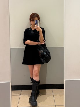 「ミニワンピ」｜AIRIさん（レディース・146cm）の夏コーディネート