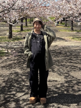 「BEAMS（ビームス）のアイテム」を使った、AIRIさん（レディース・146cm）の春コーディネート