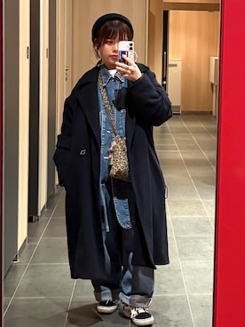 「CA4LA（カシラ）のアイテム」を使った、AIRIさん（レディース・146cm）の冬コーディネート