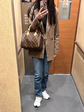 「Ray BEAMS（レイビームス）のアイテム（ジャケット/アウター）」を使った、miさん（レディース・160cm）の春コーディネート