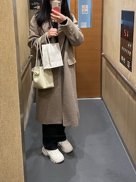 「FREAK'S STORE（フリークスストア）のアイテム（テーラードジャケット）」を使った、miさん（レディース・160cm）の冬コーディネート
