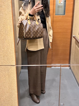 「Ray BEAMS（レイビームス）のアイテム（ブルゾン）」を使った、miさん（レディース・160cm）の秋コーディネート