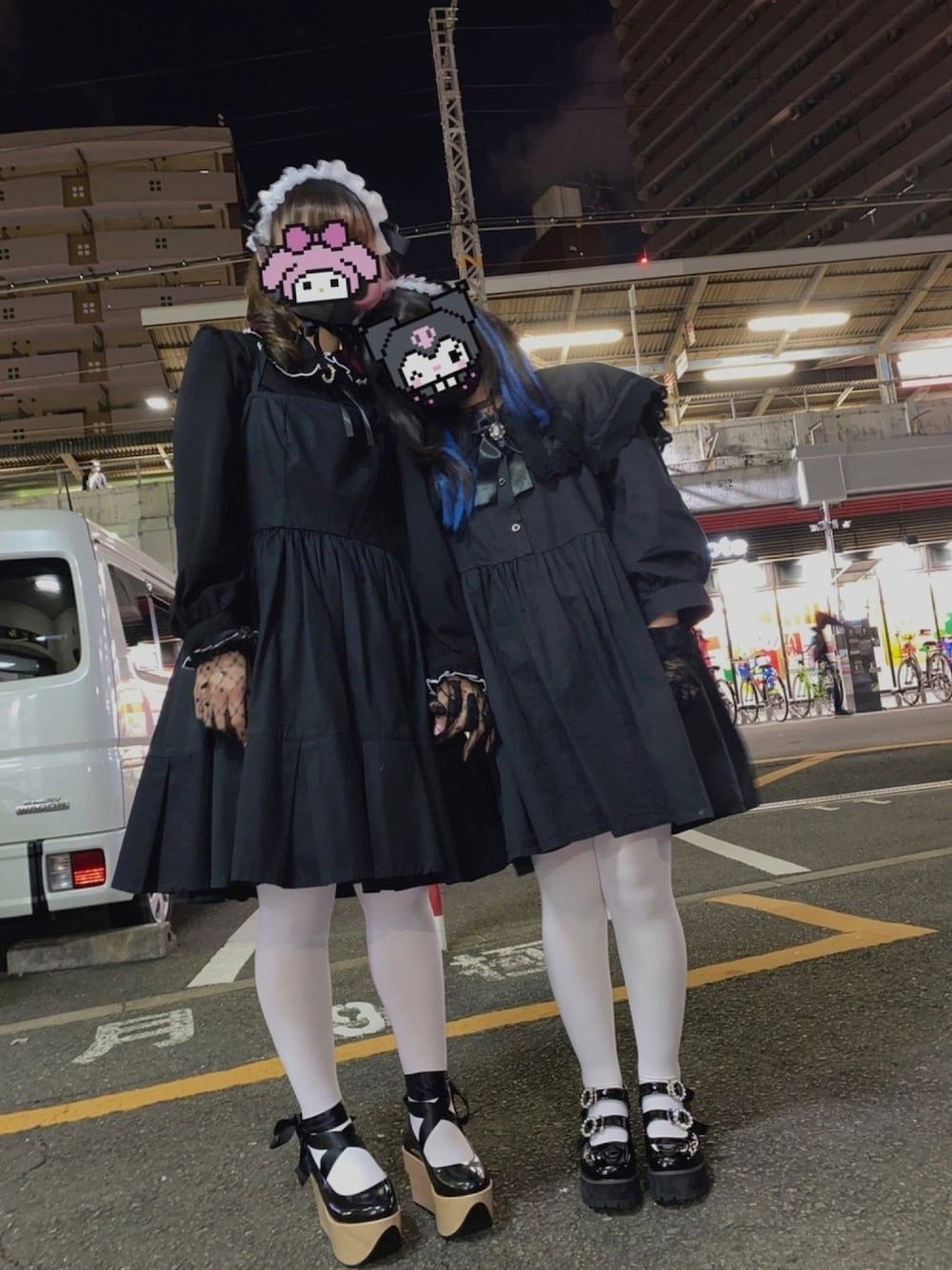「ゴスロリ、ロリータ、ロリータファッション、ブラックコーデ、お姫様」｜「BUBBLESのアイテム（その他シューズ、ブラック系）」を使った、cult666_さん（レディース・145cm）の春コーディネートの1枚目の写真