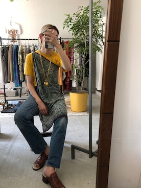 「SONIA RYKIEL（ソニアリキエル）のアイテム」を使った、yさん（レディース・170cm）の夏コーディネート