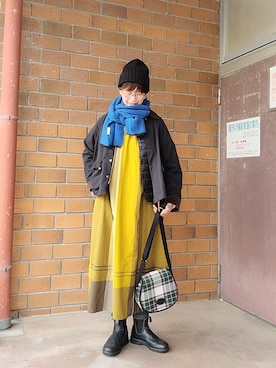 「アイテム（ワンピース/ドレス）」を使った、まゆさん（レディース・167cm・40代）の冬コーディネート