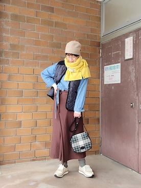 「アイテム（ワンピース/ドレス）」を使った、まゆさん（レディース・167cm・40代）の冬コーディネート