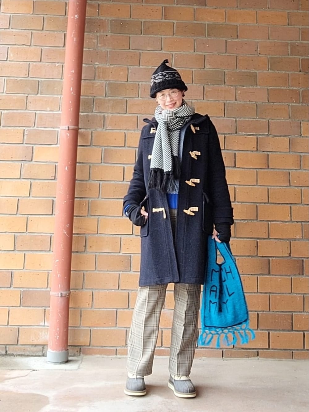 HERILL ヘリル ナチュラル ブラックシープ ダッフルコート