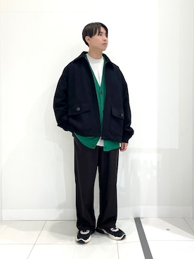 「SENSE OF PLACE by URBAN RESEARCH（センスオブプレイスバイアーバンリサーチ）のアイテム（ブルゾン）」を使った、シュンさん（メンズ・165cm）の冬コーディネート