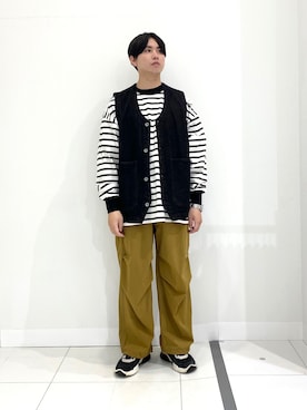 「Uiscel（ユイセル）のアイテム」を使った、シュンさん（メンズ・165cm）の春コーディネート
