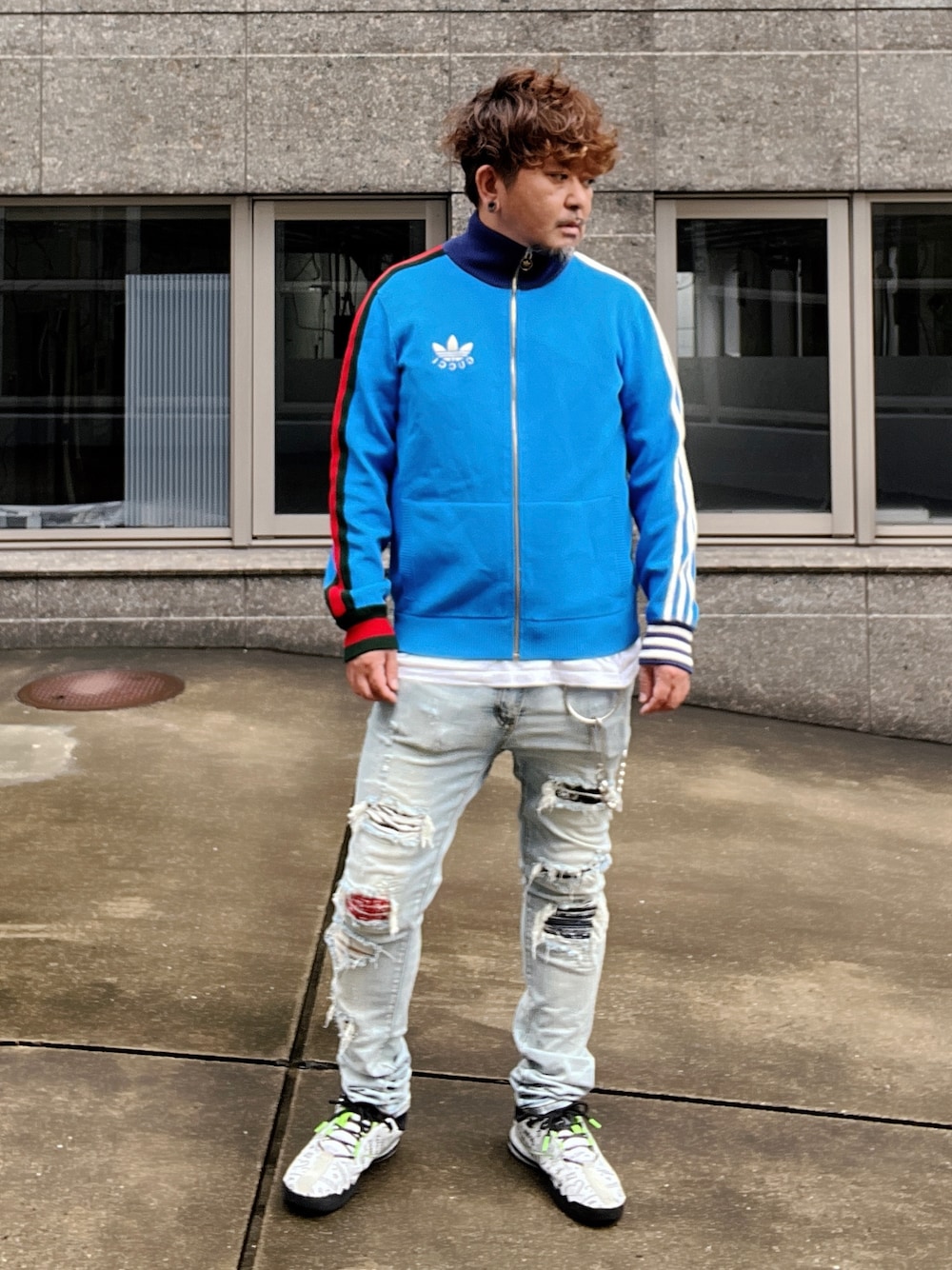 ポテチチップ｜adidas×Gucciのジャージを使ったコーディネート - WEAR