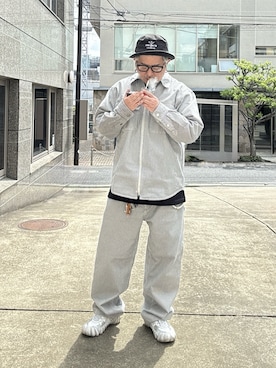 「JOURNAL STANDARD（ジャーナルスタンダード）のアイテム（トップス）」を使った、ポテチチップさん（メンズ・173cm）の春コーディネート