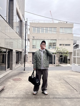 「BEAMS（ビームス）のアイテム（パンツ）」を使った、ポテチチップさん（メンズ・173cm）の秋コーディネート