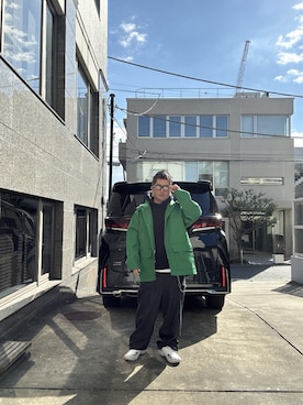 「アイテム（メガネ）」を使った、ポテチチップさん（メンズ・173cm）の秋コーディネート