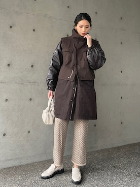 「チョコ」｜mariko   さん（レディース・170cm）の冬コーディネート