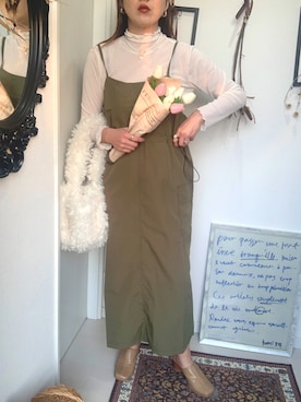 「sakishimatokyo（サキシマトーキョー）のアイテム（Tシャツ/カットソー）」を使った、norisandesukaさん（レディース・166cm）の春コーディネート