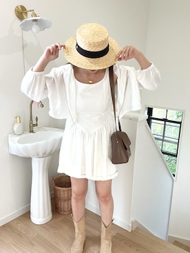 「アイテム（パーカー）」を使った、norisandesukaさん（レディース・166cm）の夏コーディネート