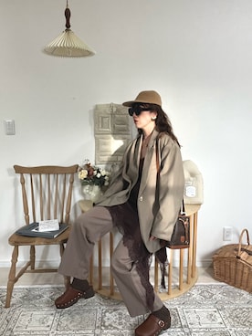 「UNIQLO（ユニクロ）のアイテム（キャップ、ベージュ系）」を使った、norisandesukaさん（レディース・166cm）の夏コーディネート
