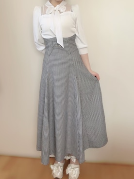 「コルセットスカート」｜るんさん（レディース・162cm）の春コーディネート