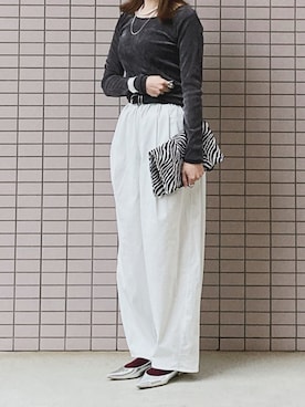 「アイテム（パンプス）」を使った、Mewさん（レディース・159cm）の秋コーディネート