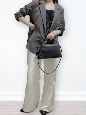 「GIANNI CHIARINI（ジャンニ キアリーニ）のアイテム」を使った、Mewさん（レディース・159cm）の春コーディネート