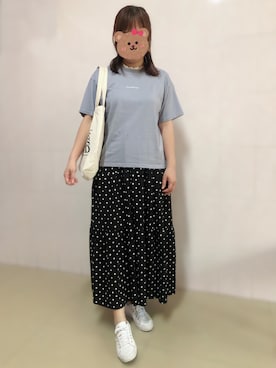 「MARITHE + FRANCOIS GIRBAUD（マリテフランソワジルボー）のアイテム（バッグ）」を使った、Claire Tsaiさん（レディース・163cm）の夏コーディネート