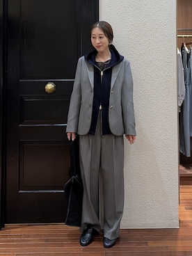 「ナノユニバース」｜mmさん（レディース・160cm）の秋コーディネート
