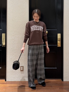 「ナノユニバース」｜mmさん（レディース・160cm）の秋コーディネート
