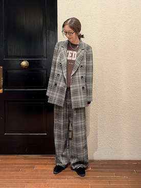 「ナノユニバース」｜mmさん（レディース・160cm）の秋コーディネート