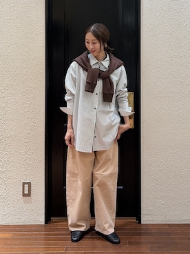 「ナノユニバース」｜mmさん（レディース・160cm）の秋コーディネート