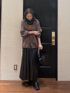 「ナノユニバース」｜mmさん（レディース・160cm）の秋コーディネート