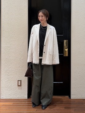 「ナノユニバース」｜mmさん（レディース・160cm）の秋コーディネート