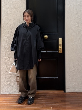 「ナノユニバース」｜mmさん（レディース・160cm）の秋コーディネート
