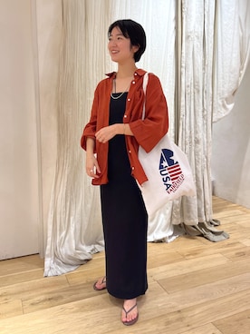 「SHENERY（シーナリー）のシアーBIGブラウス（シャツ/ブラウス）」を使った、KOSUGI_162cmさん（レディース・162cm）の夏コーディネート