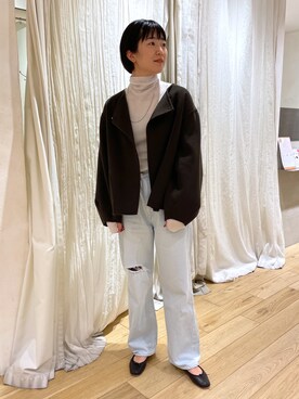 「SHENERY」｜「アイテム（その他アウター）」を使った、KOSUGI_162cmさん（レディース・162cm）の秋コーディネート