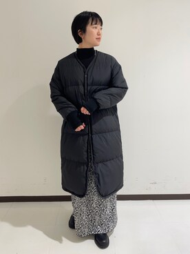 「SHENERY」｜「アイテム（ダウンジャケット/コート）」を使った、KOSUGI_162cmさん（レディース・162cm）の秋コーディネート