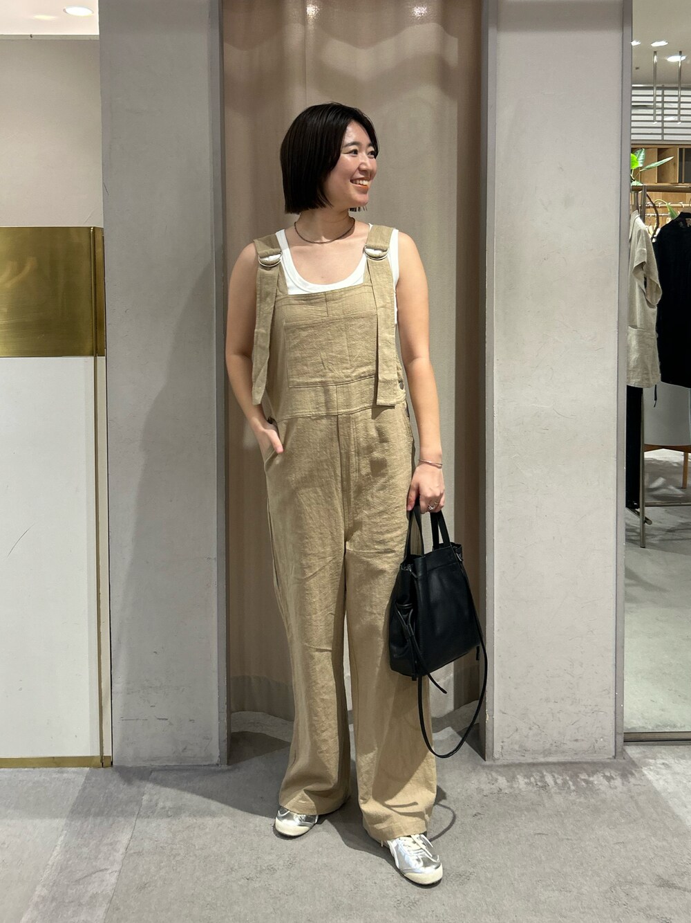 SHENERY（シーナリー）の「【2サイズ展開】リネン混サロペット