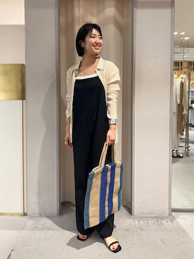 「SHENERY」｜「アイテム（オールインワン・サロペット）」を使った、KOSUGI_162cmさん（レディース・162cm）の夏コーディネート