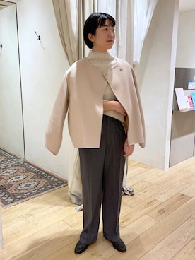 「SHENERY」｜「アイテム（その他アウター）」を使った、KOSUGI_162cmさん（レディース・162cm）の秋コーディネート